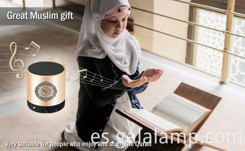 Altavoz de Corán digital con reproductor de MP3 recargable y control remoto